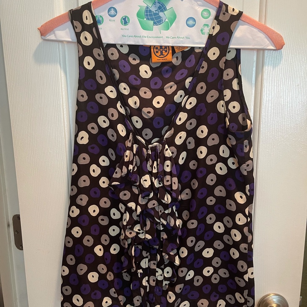 Tory Burch natural silk top